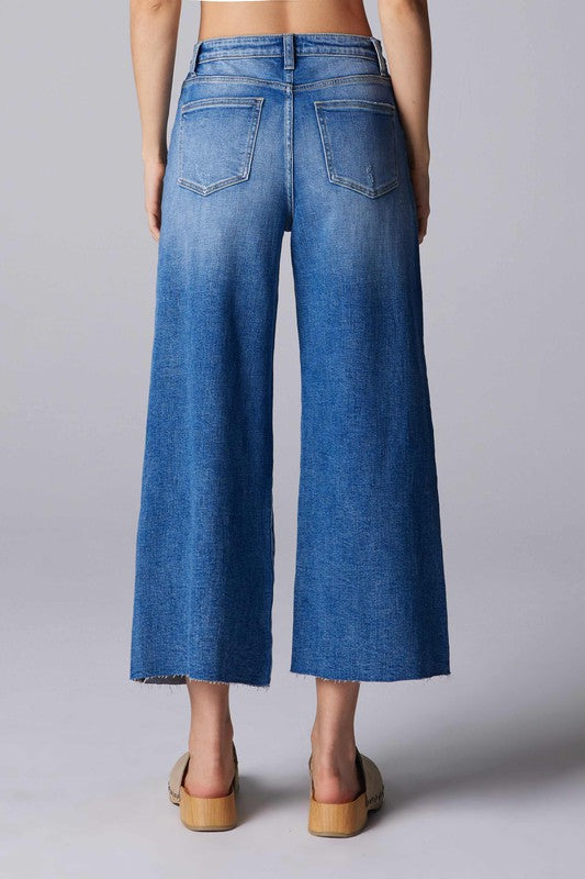 High Rise Crop Style Jeans
